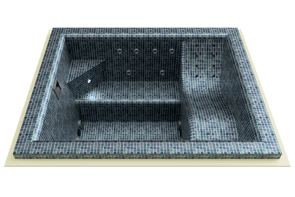 Mosaïque RECTANGULAIRE à skimmer