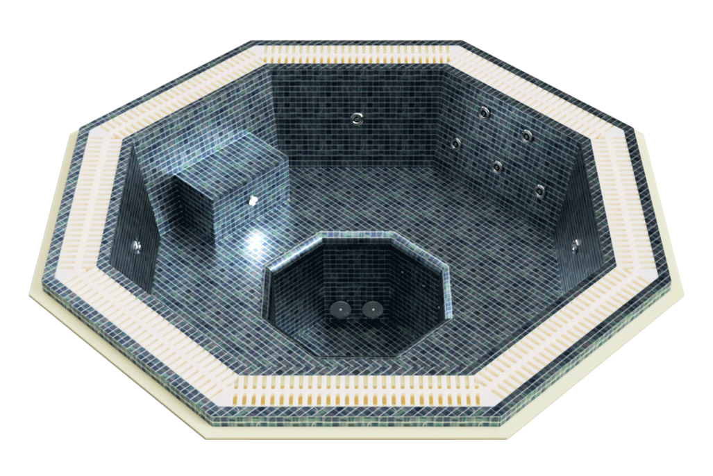 Mosaïque OCTOGONAL à débordement