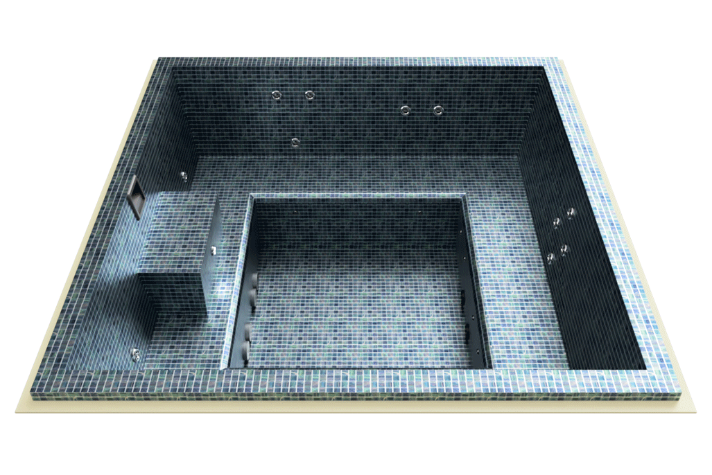 Mosaïque CARRÉ à skimmer